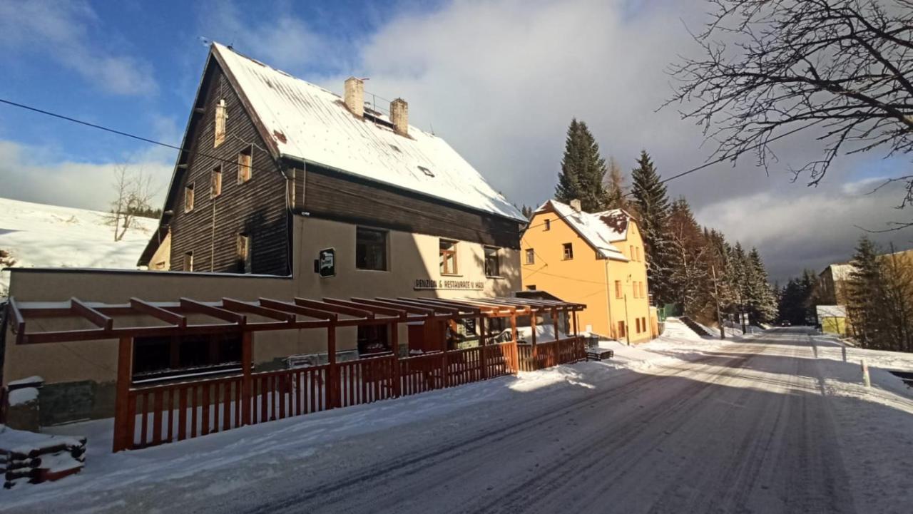 Penzion A Restaurace V Haji Loučná pod Klínovcem Exterior foto